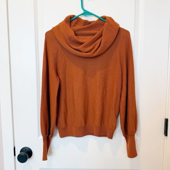 Anthropologie Womens Cowl Neck Wool Fall Sweater Size XSmall Lightweight Autumn - Picture 1 of 6